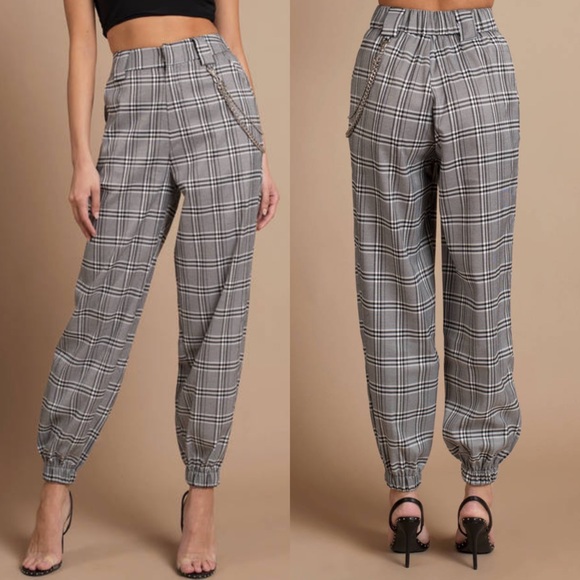I.AM.GIA Pants - I.AM.GIA COBAIN GREY MULTI PLAID PANTS